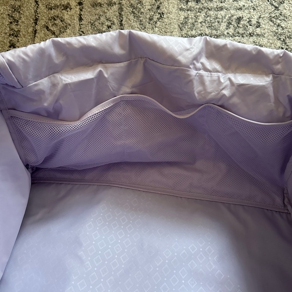 Vera Bradley ReActive Travel Duffel Bag Lavender Butterflies - Picture 3 of 5